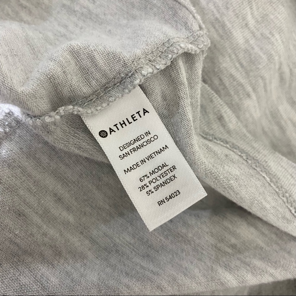 Athleta Light Gray Cloudlight Relaxed Asymmetric … - image 5